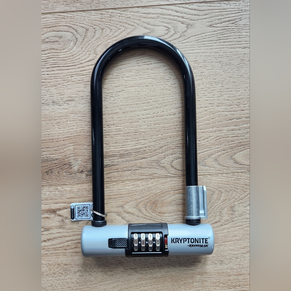 Black and Gray Combination U-Lock